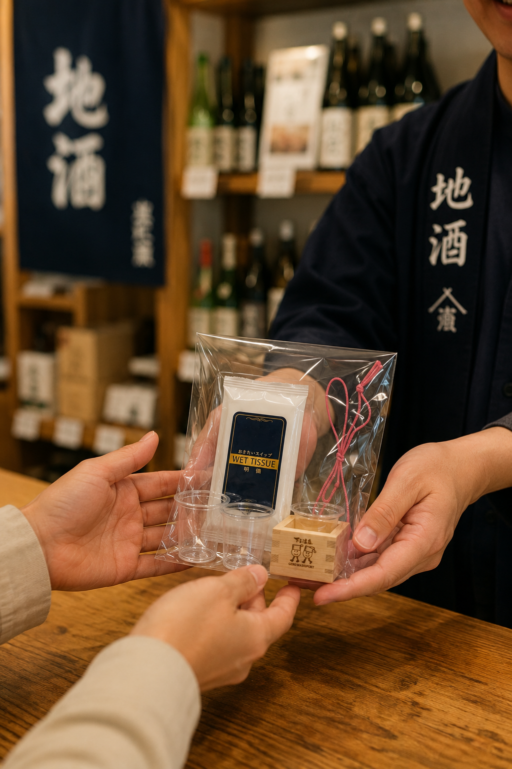 実施店舗で升セットを購入